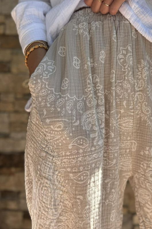 Hush Pillow Cotton Bandana B Classic Barrel Pant Calico